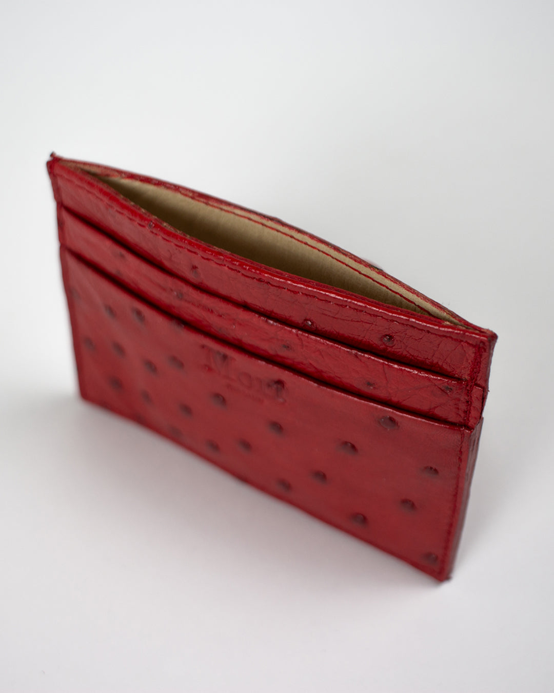 Morí Ostrich Skin Cardholder.