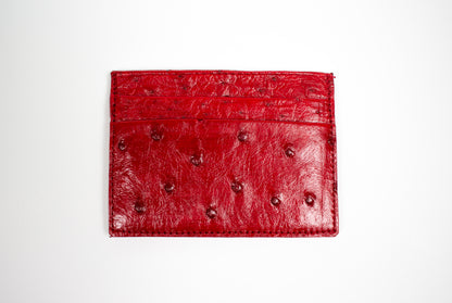 Morí Ostrich Skin Cardholder.