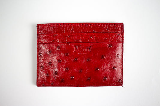 Morí Ostrich Skin Cardholder.